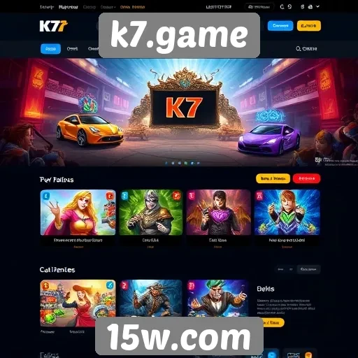 Aspectos de design do site k7.game