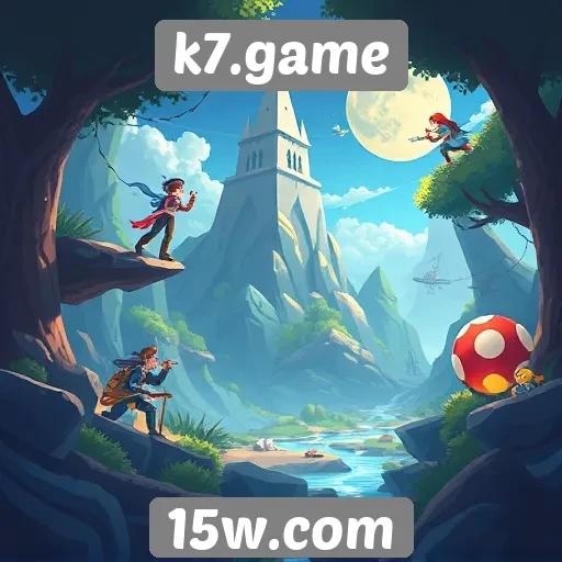 Exploração dos jogos disponíveis no site k7.game